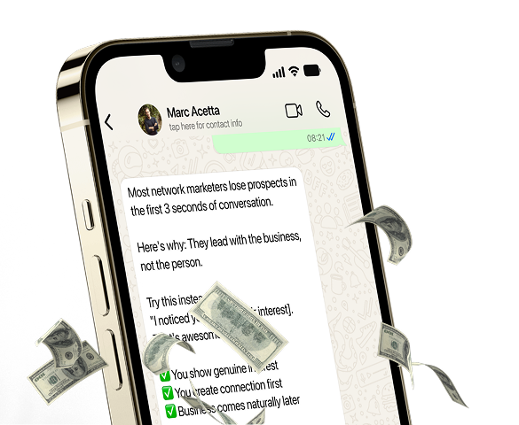 Example of the tip delivered to you every morning in WhatsApp