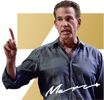 Marc telling a motivational story