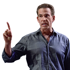 Marc giving a motivational speak photo