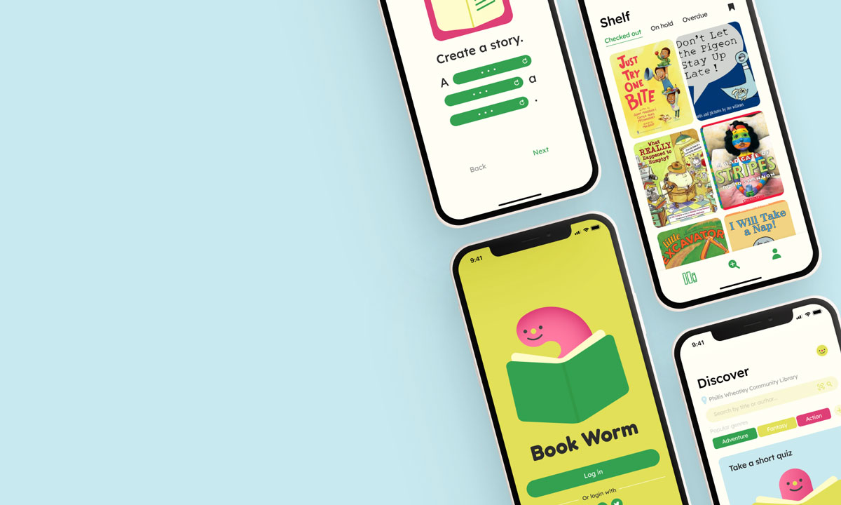 Book Worm Project Thumbnail Hover