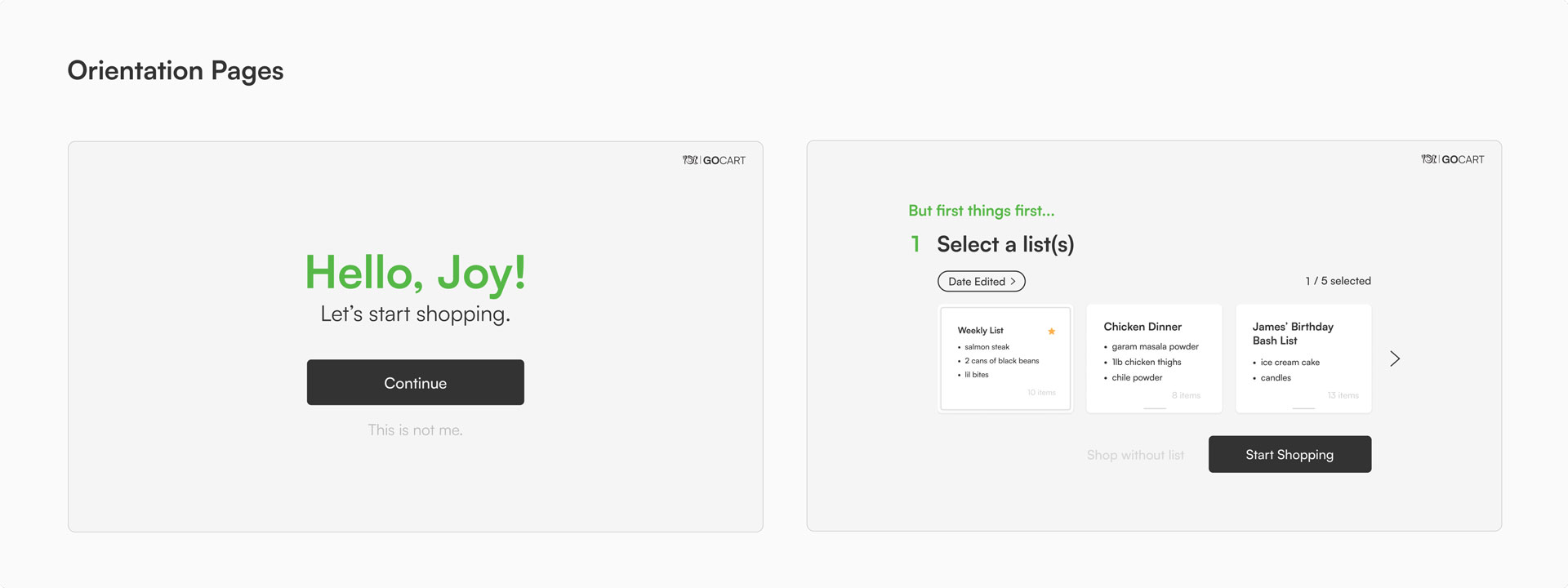 wegmans go cart final orientation pages comps