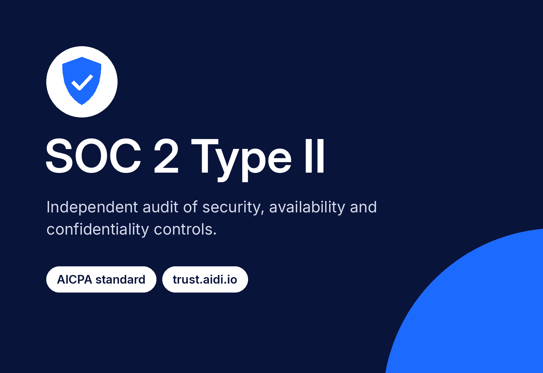 Aidi SOC 2 Type II certification