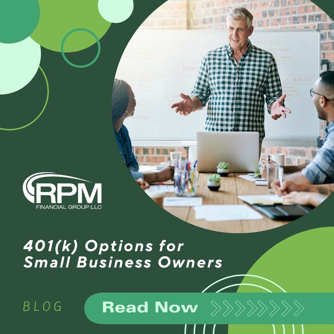 Business owner speaking to employees about 401k options