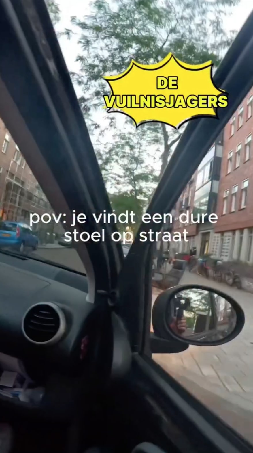 Je vindt en stoel op straat 💸