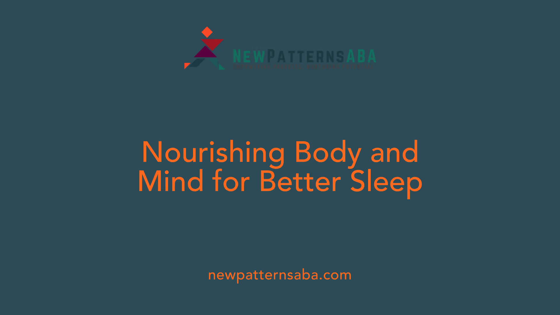 Nourishing Body and Mind for Better Sleep