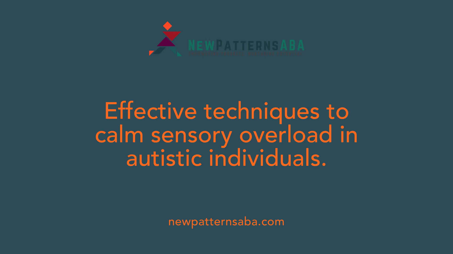 Effective techniques to calm sensory overload in autistic individuals.