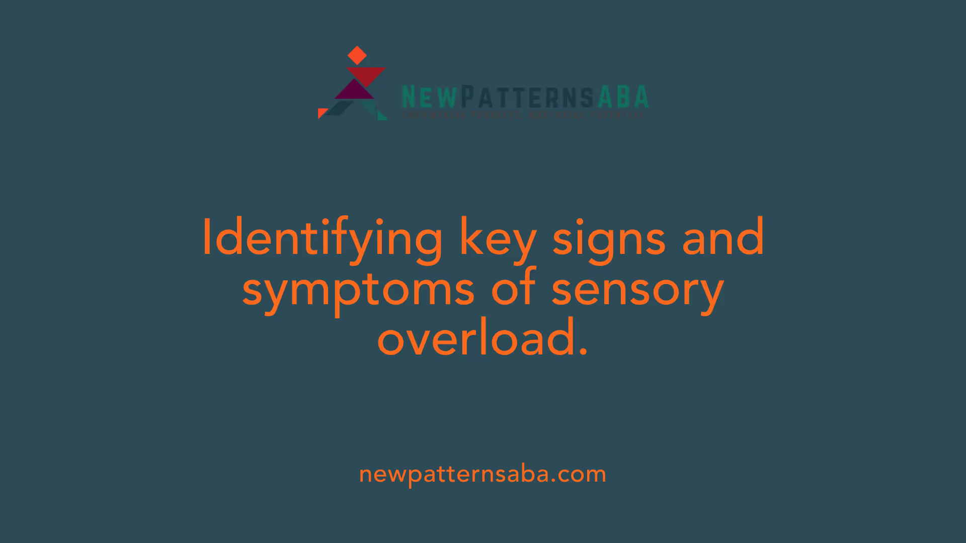 Identifying key signs and symptoms of sensory overload.