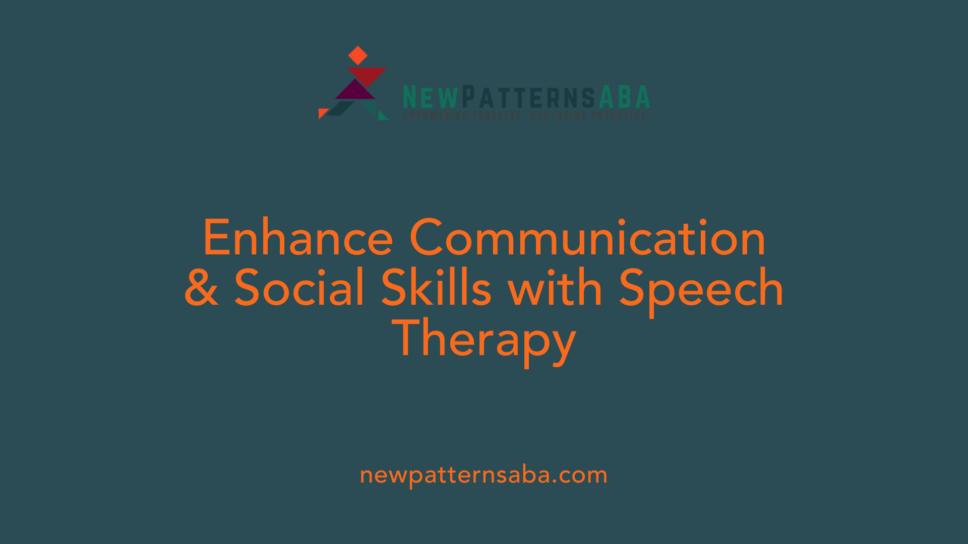 Enhance Communication & Social Skills with Speech Therapy