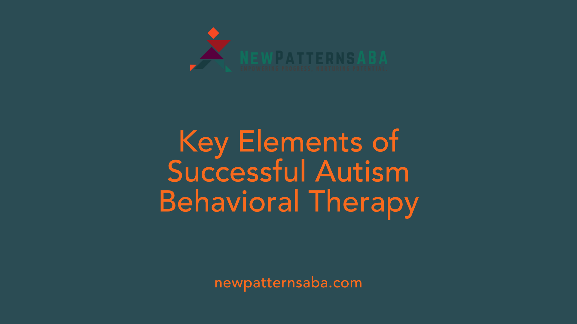 Key Elements of Successful Autism Behavioral Therapy