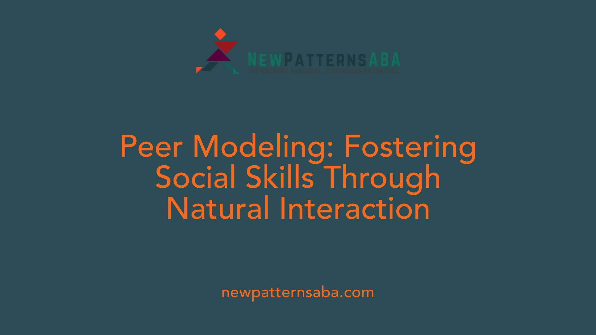 Peer Modeling: Fostering Social Skills Through Natural Interaction