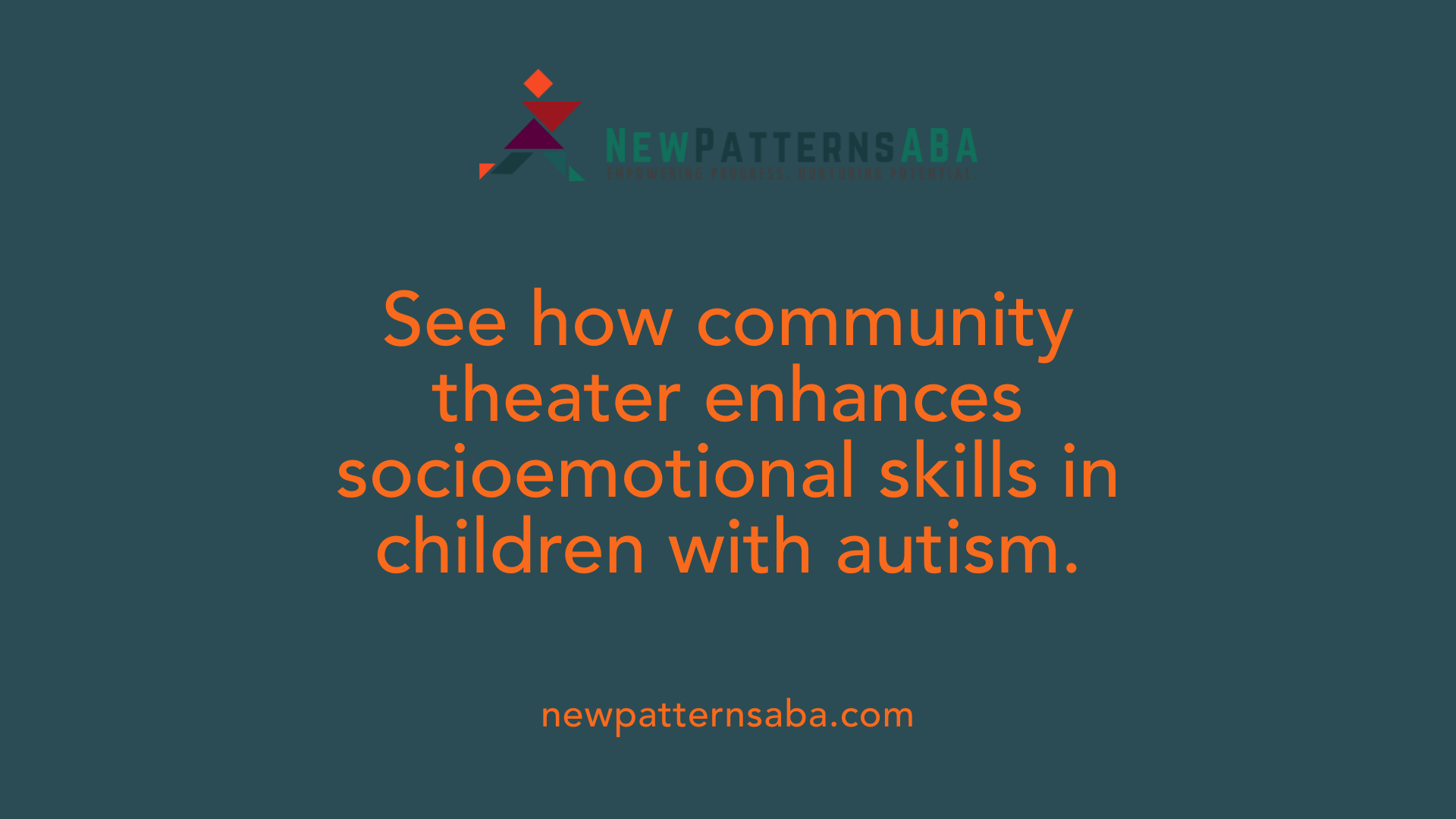 See how community theater enhances socioemotional skills in children with autism.