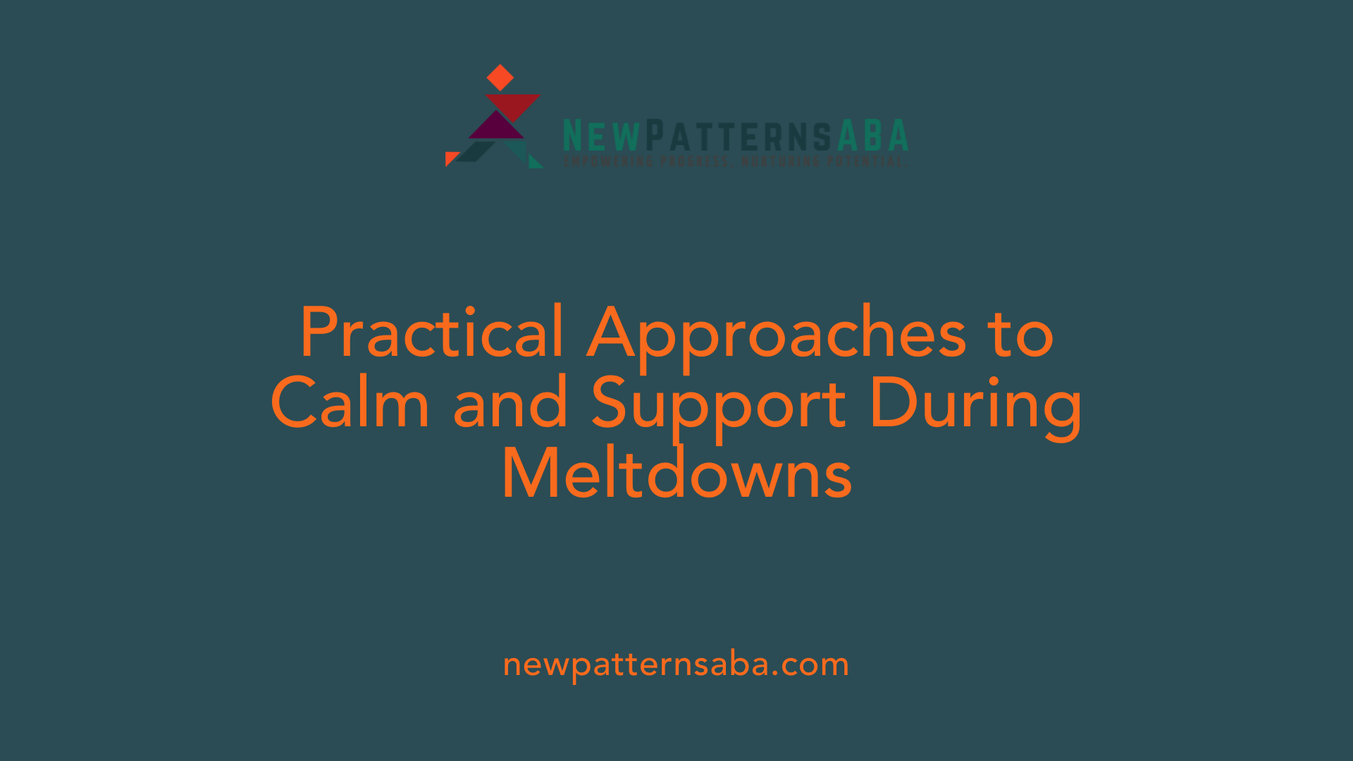 Practical Approaches to Calm and Support During Meltdowns