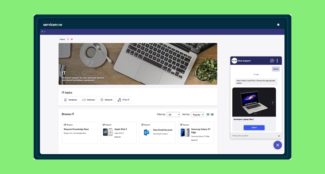 Catálogo de servicios en ServiceNow: mejores prácticas para impulsar la adopción de ITSM