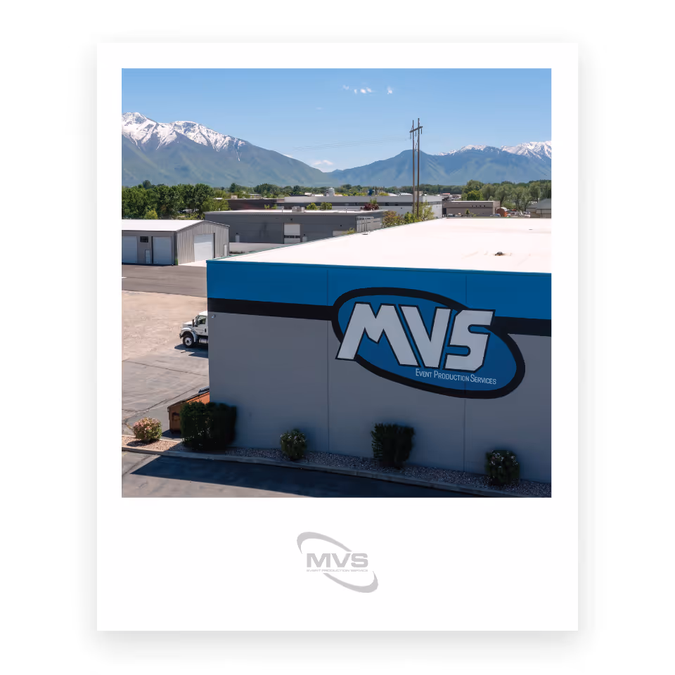 Drone shot of the Springville MVS Warehouse