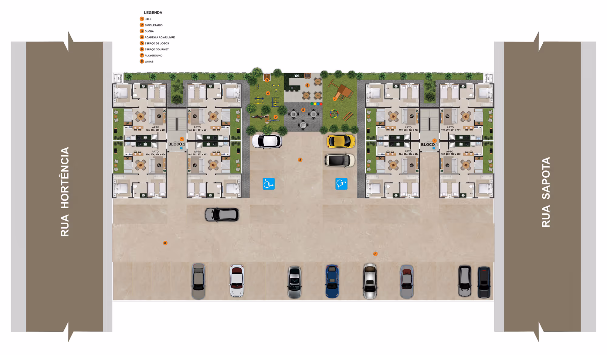 Áreas comuns bem planejadas