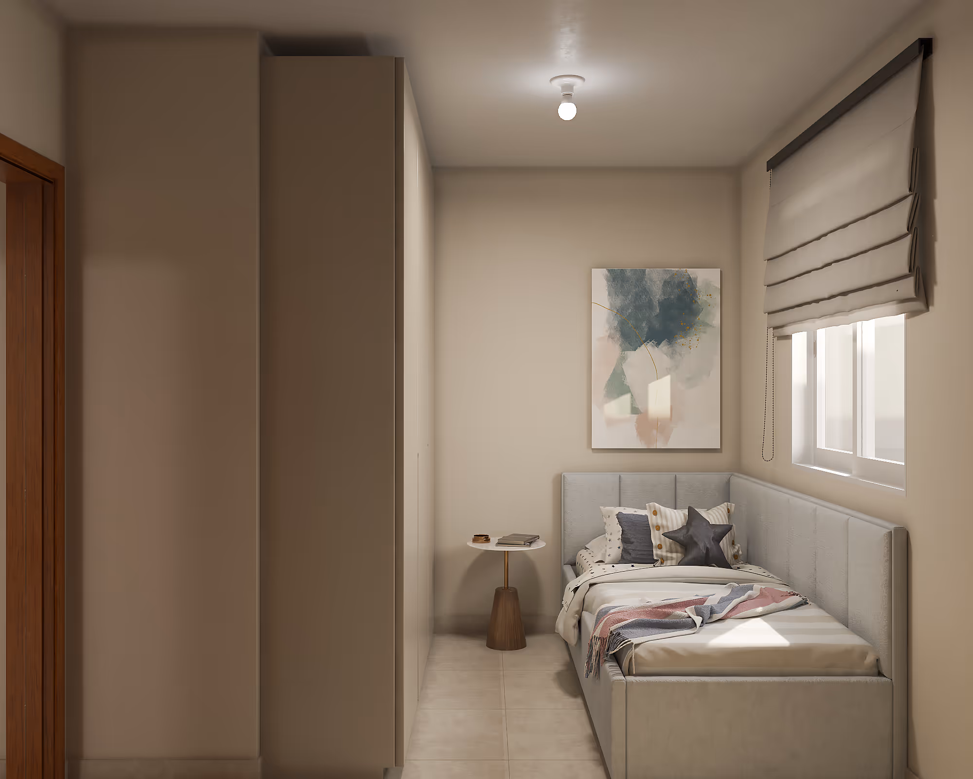 Segundo dormitório com espaço versátil