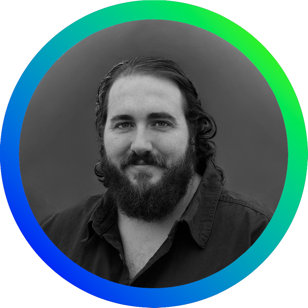 picture of woman in black and white styling with a round border