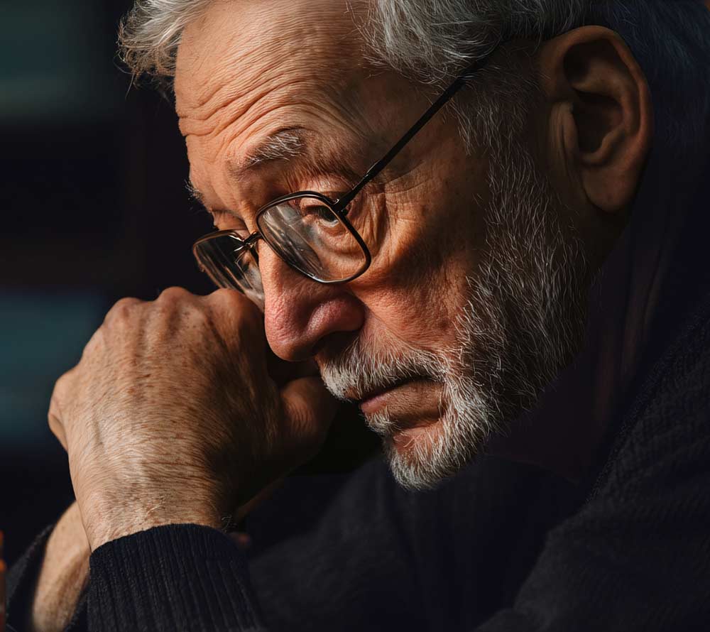 a troubled senior with medications