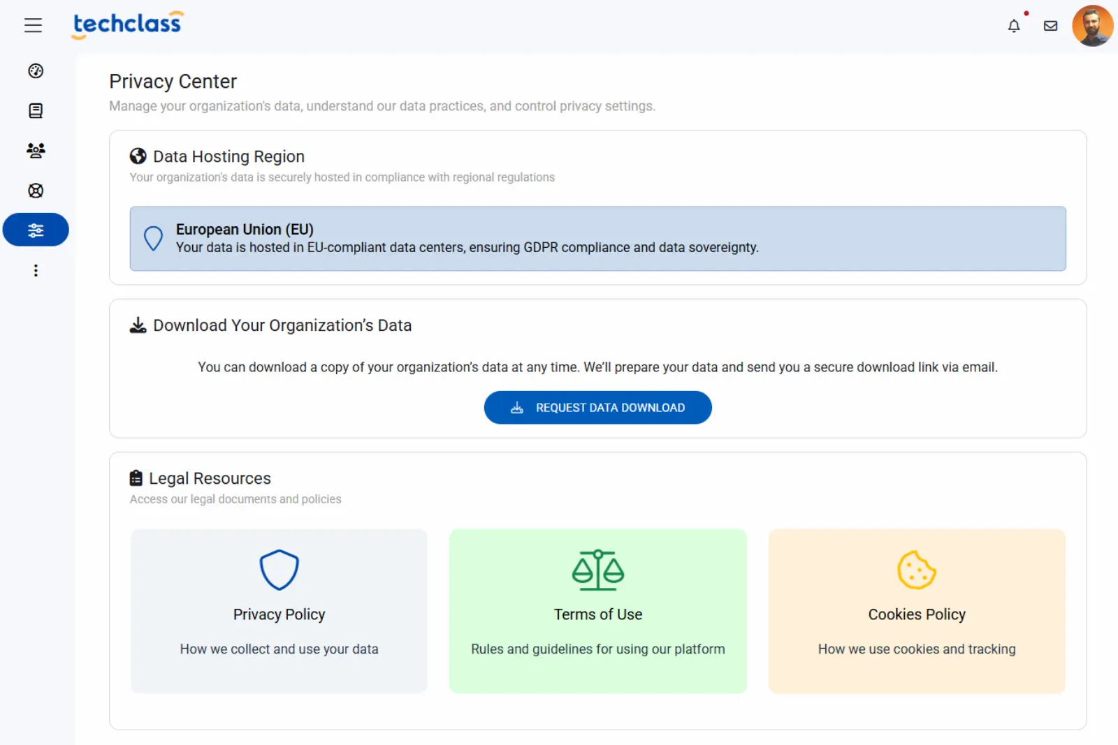 Dashboard mockup