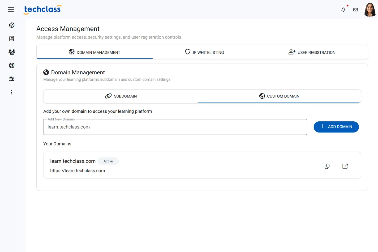 Dashboard mockup