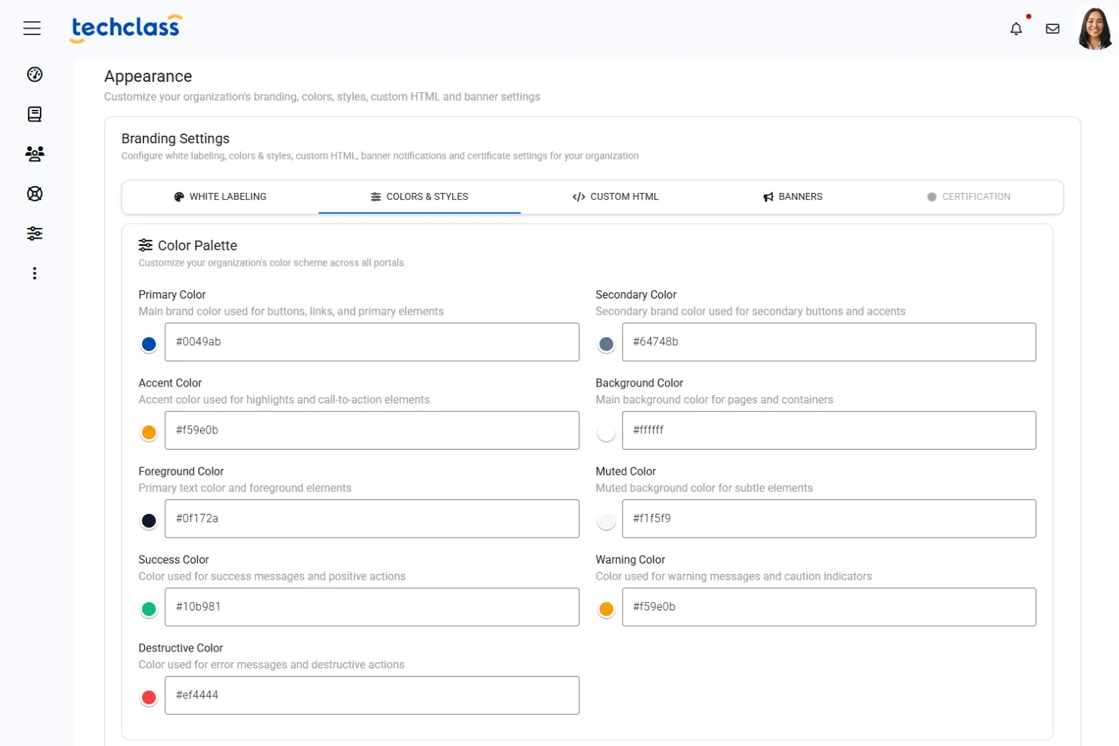 Dashboard mockup