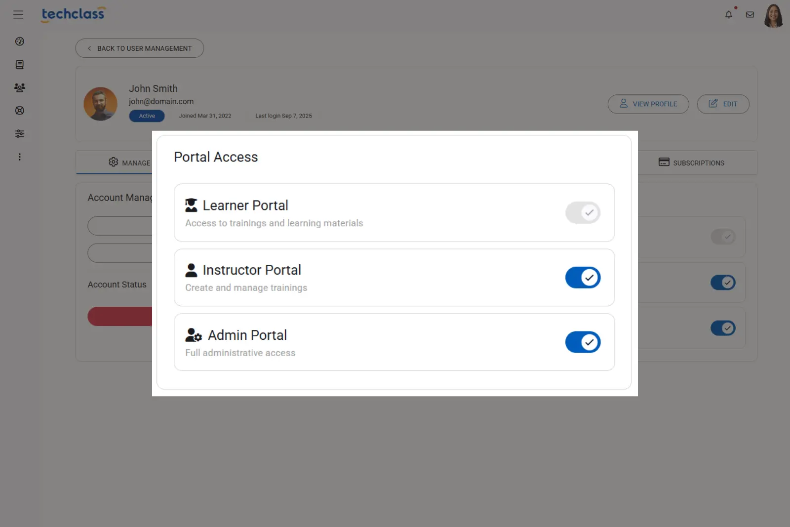 Dashboard mockup