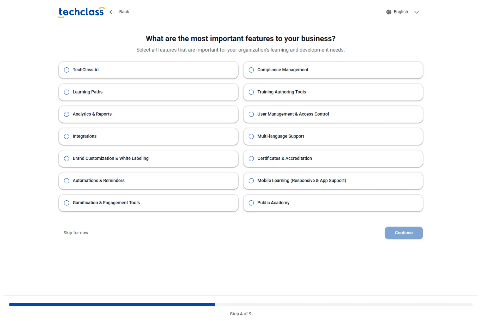 Dashboard mockup