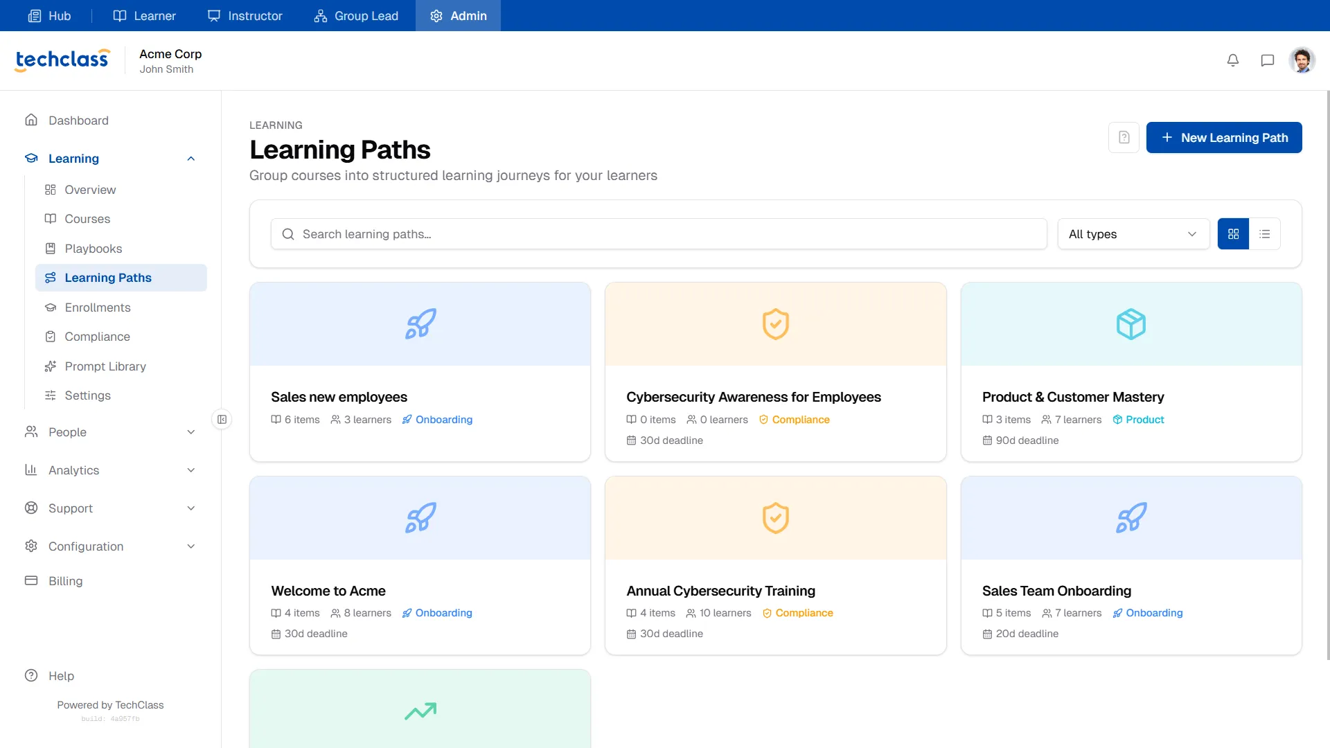 TechClass Learning Paths