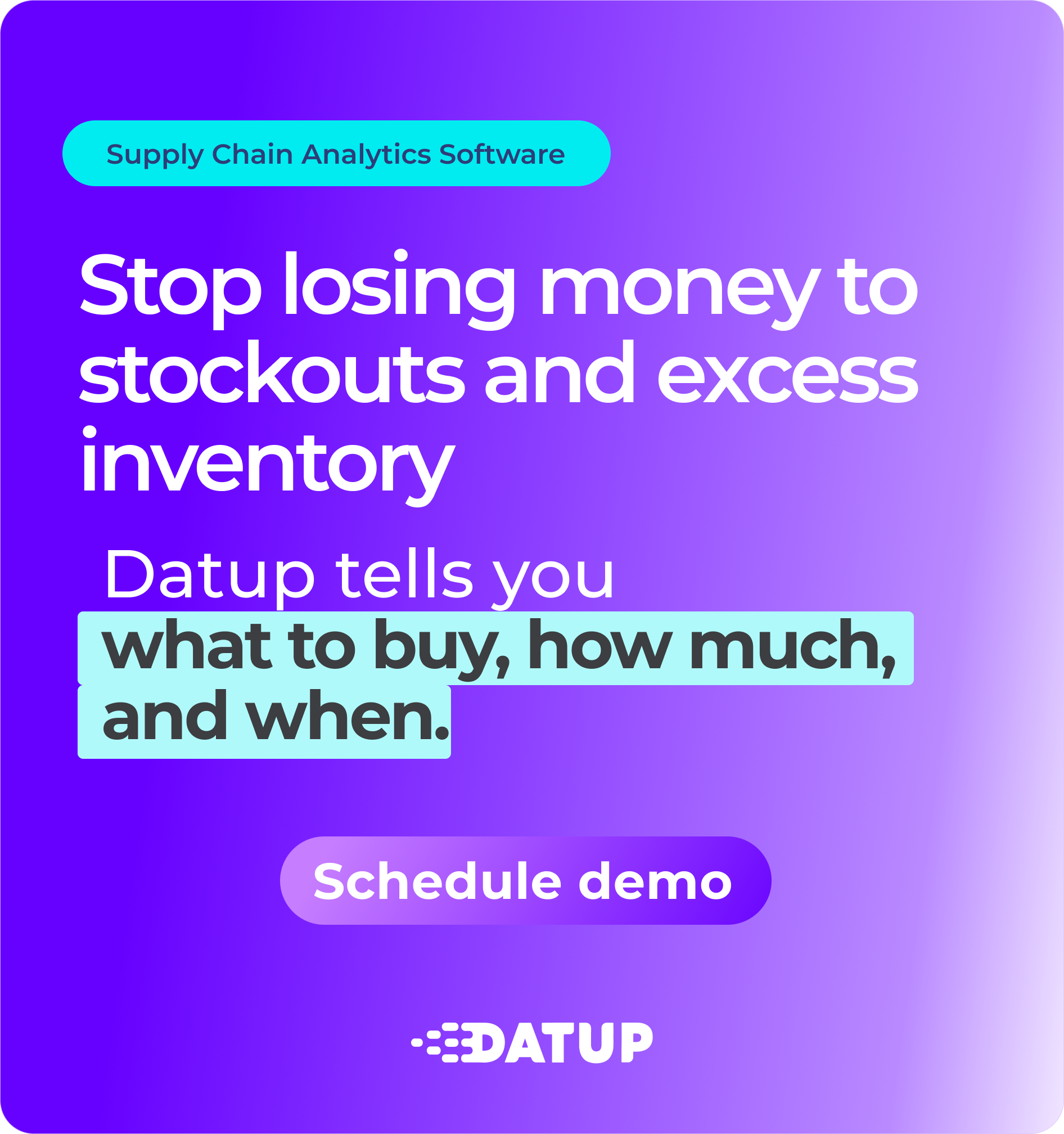 Banner software de Datup