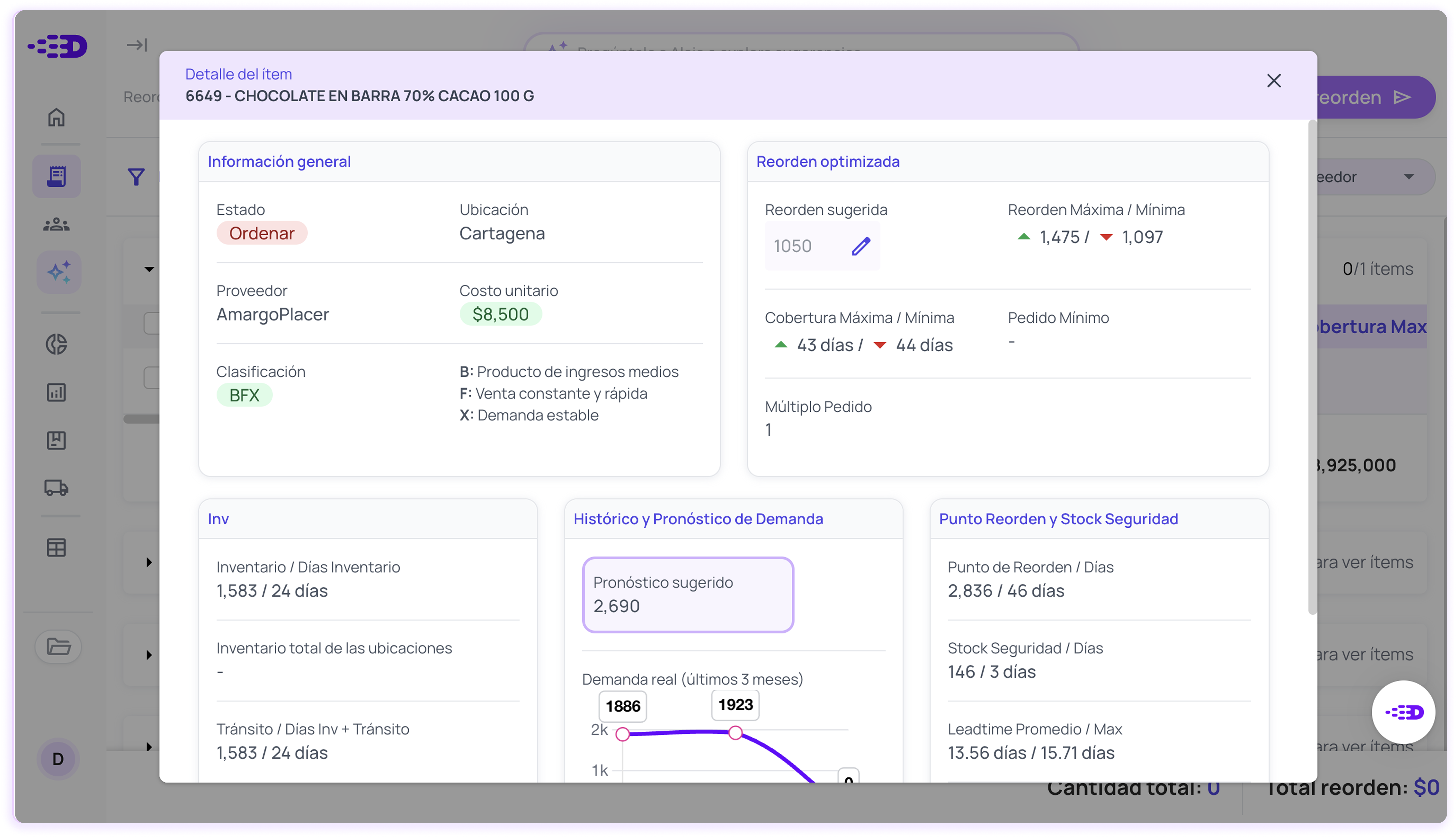 Inventory Control Software: filter by product, channel or location