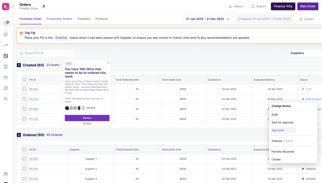 Prediko Shopify Inventory Management Software Datup