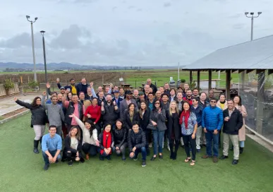 group photo of menlo security employees