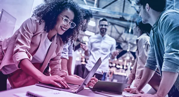 collaborative team working 
