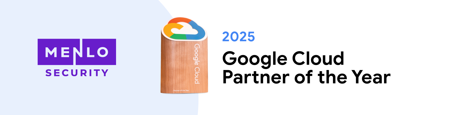 Banner graphic of Menlo Security being Google Partner of the Year