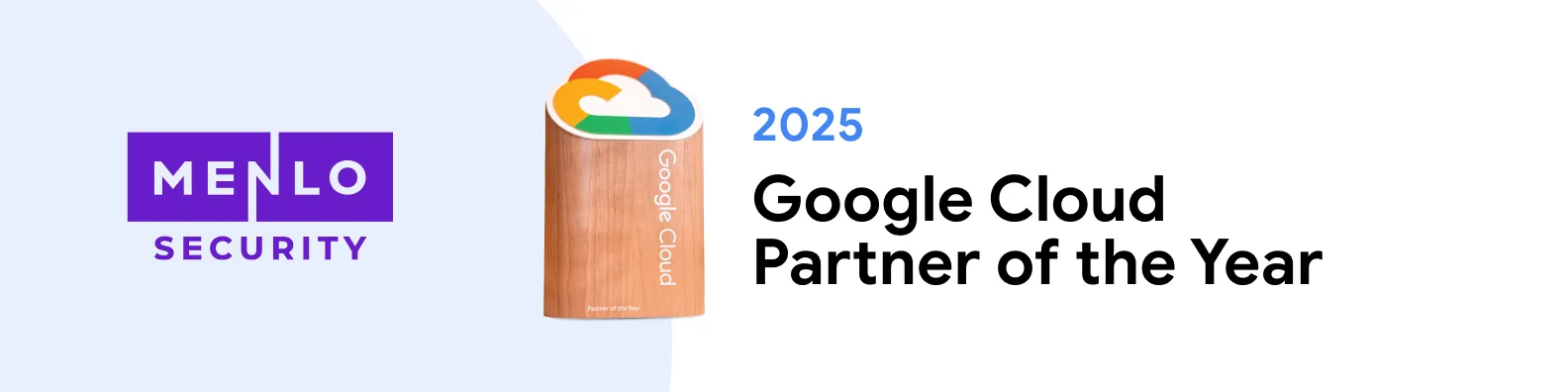 Banner graphic of Menlo Security being Google Partner of the Year