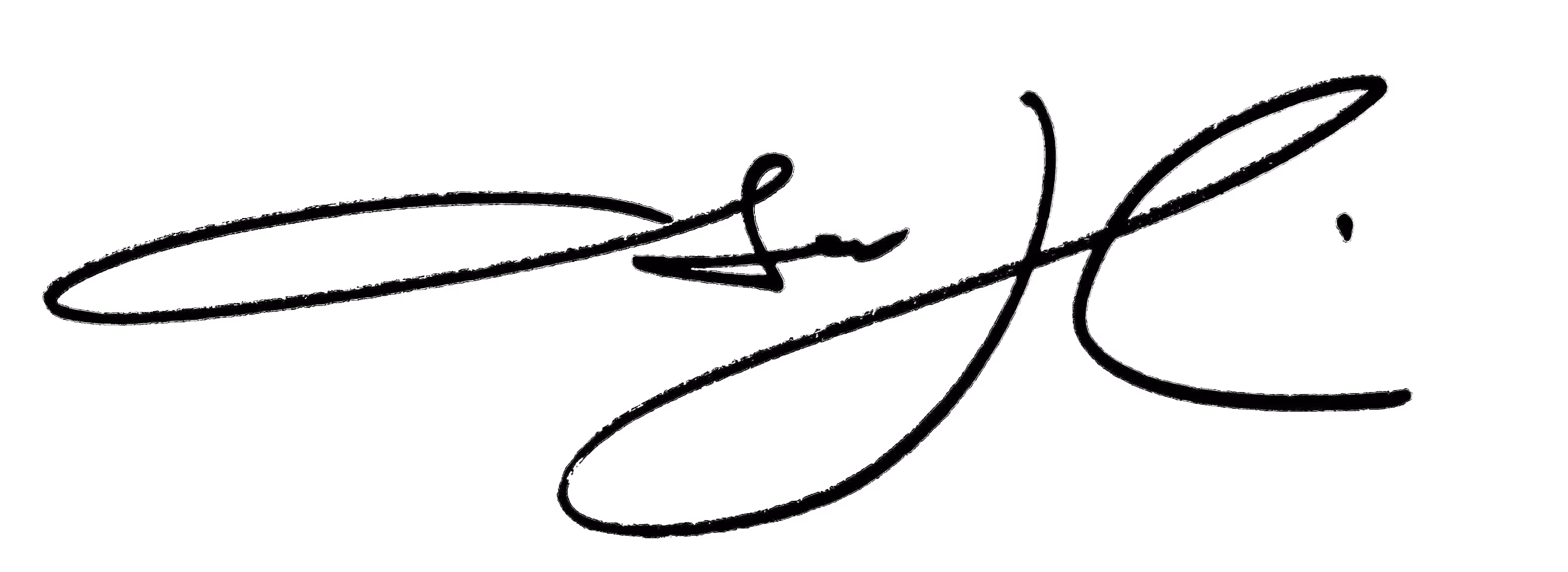 Osama Hussain'a handwritten signature on transparent background.