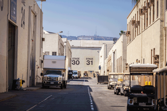 backlot of a entertainment studio for insurance needs