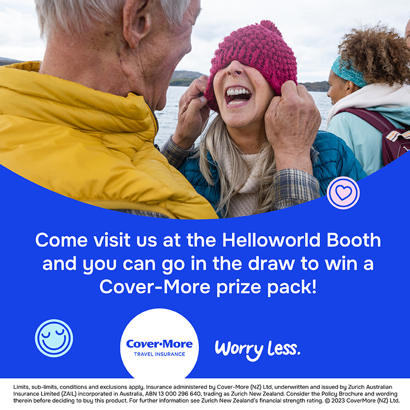 Cover-More travel insurance deal at the Bay Home Show in Tauranga 2025