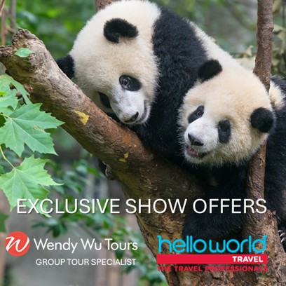 Exclusive show deals from Wendy Wu Tours at the Bay Home Show from Helloworld Travel