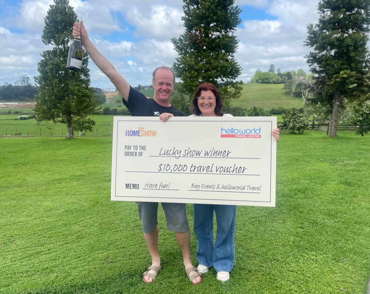 2025 Helloworld Travel & Bay Home Show prizewinner