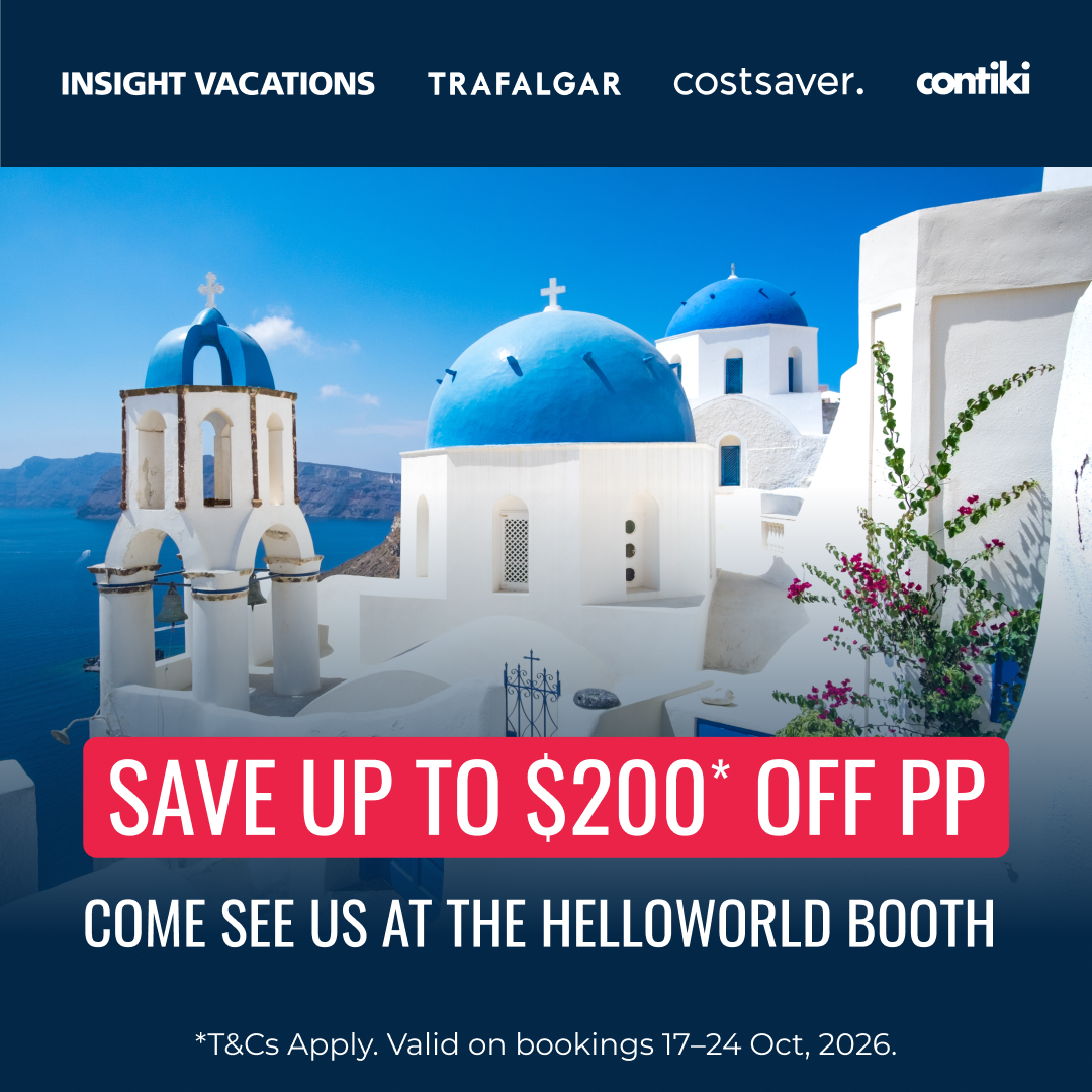 The Travel Corporation savings at the Bay Home Show with Helloworld Travel