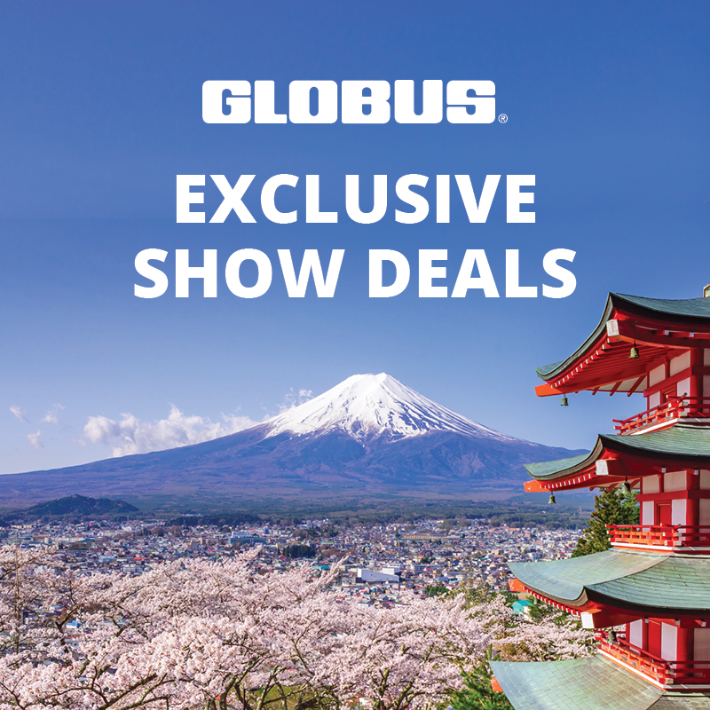 Globus exclusive travel deals at the Bay Home Show with Helloworld Travel New Zealand