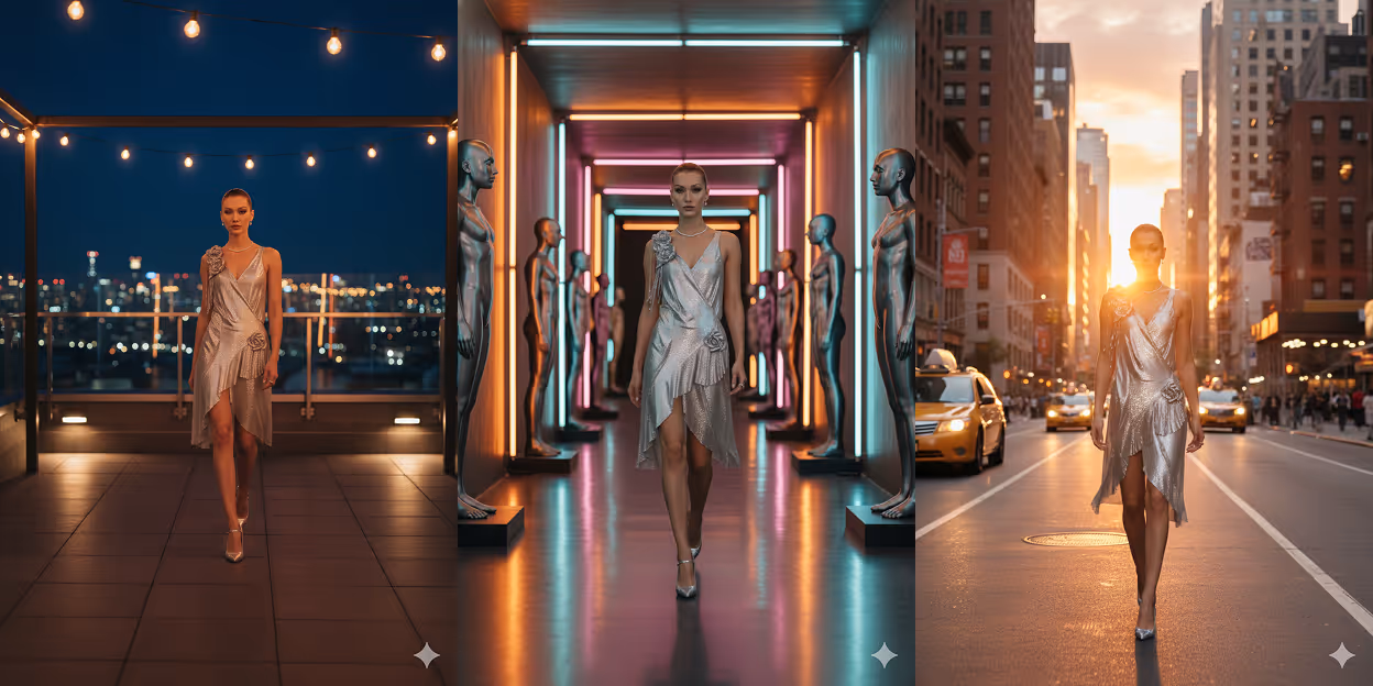 Collection of images generated by Google Nano Banana that show consistent characters lacking natural variation.