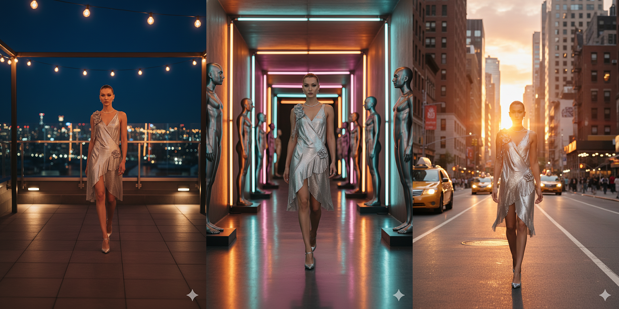 Collection of images generated by Google Nano Banana that show consistent characters lacking natural variation.