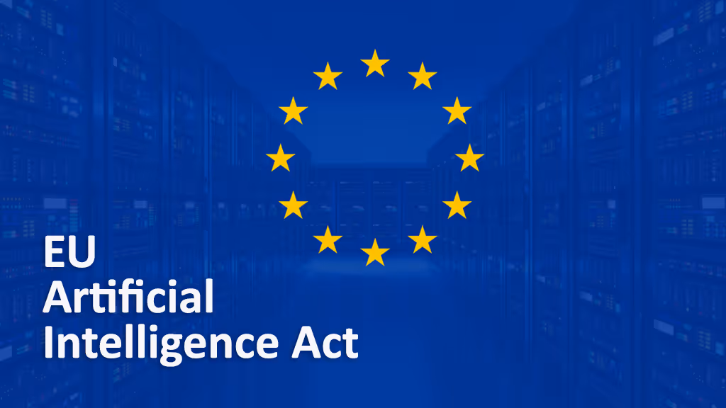 Image of the thumbnail for the EU AI Act, a framework for artificial intelligence that is designed to ensure AI systems are safe, transparent, and aligned with fundamental rights.