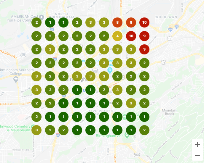SEO keyword map showing Fit 4 Adventure content strategy