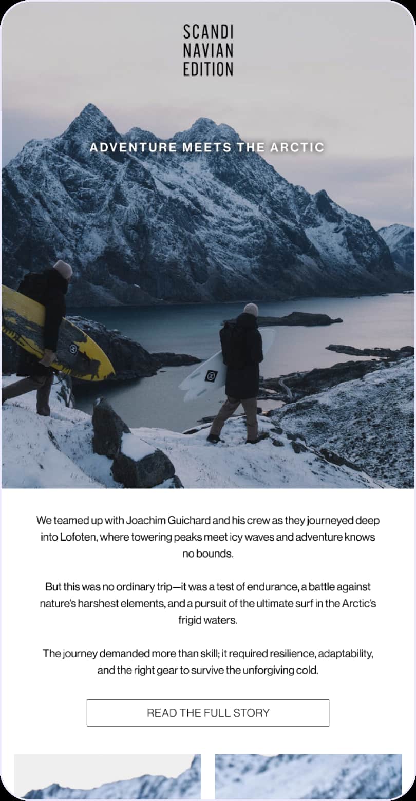 E-postkampanje for Scandinavian Edition