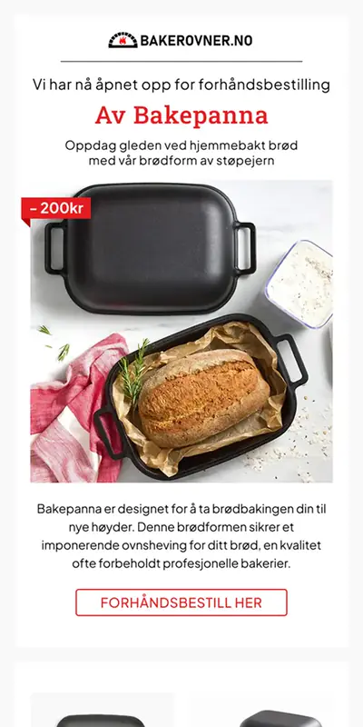 Tilbakehenting kampanje e-post