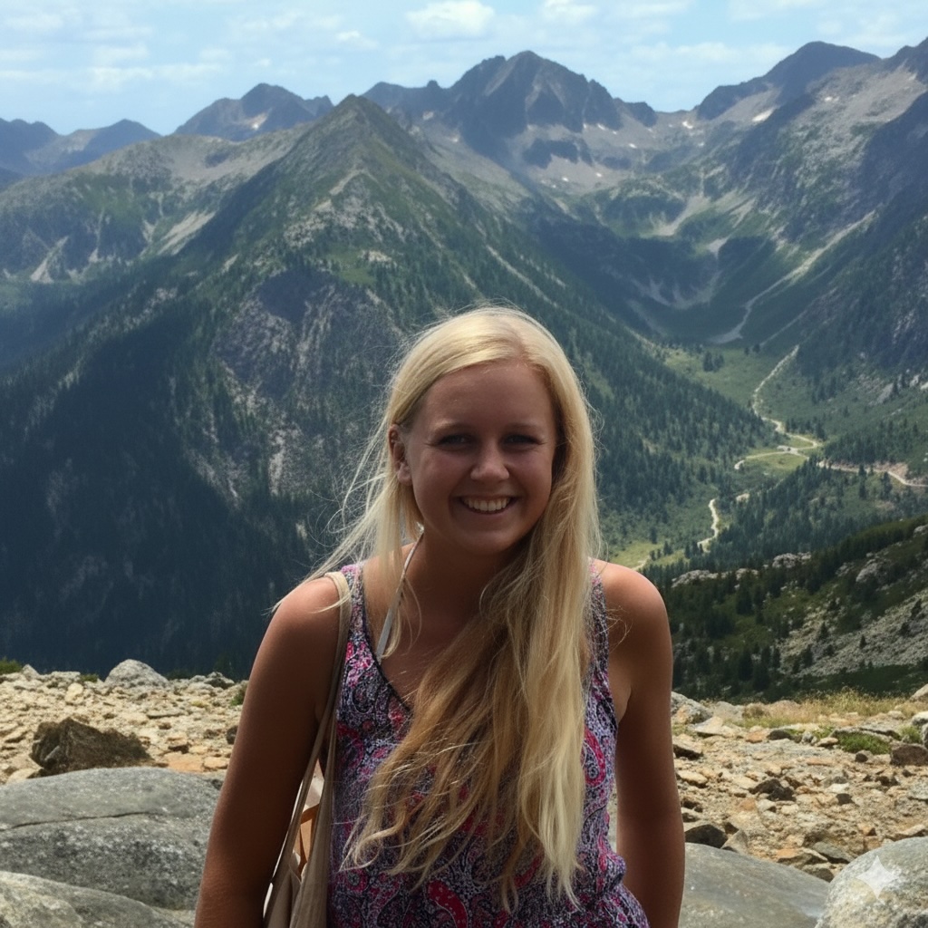 Kristine Birkeland på fjellet