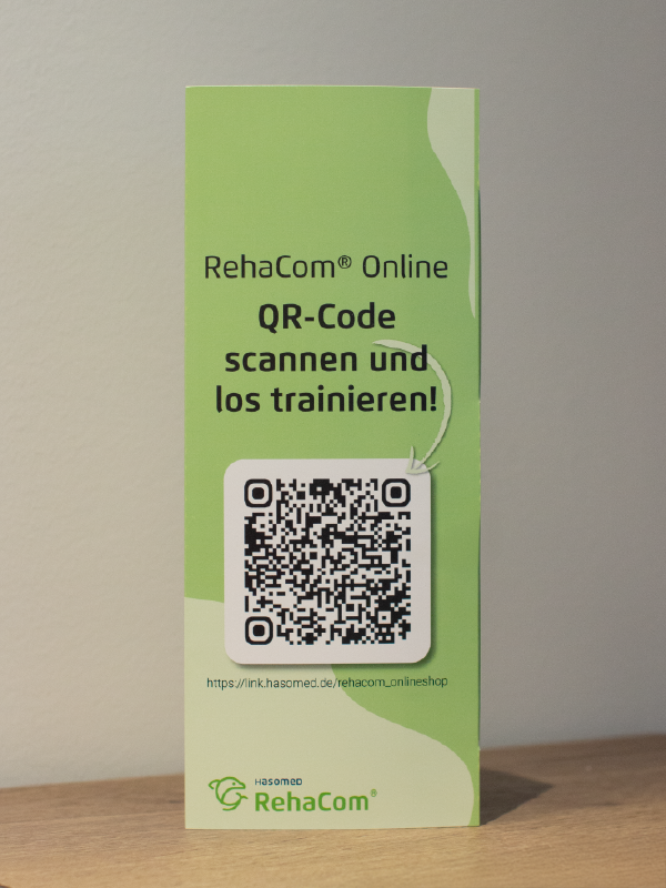 Tresenaufsteller im RehaCom® Praxiskit